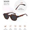 image:imageSOJOS Retro Polygon Round Polarized Sunglasses for Men WomenVintage Italian Acetetace Frame Hand Made Style SJ2667Demi