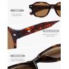 image:imageSOJOS Retro Polygon Round Polarized Sunglasses for Men WomenVintage Italian Acetetace Frame Hand Made Style SJ2667Tortoise