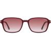 image:imageSOJOS Retro Rectangular Polarized Sunglasses for Women MenVintage Light Weight Square Frame Skinny Rim UV Protection SJ2663Burgundy