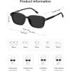 image:imageSOJOS Retro Rectangular Polarized Sunglasses for Women MenVintage Light Weight Square Frame Skinny Rim UV Protection SJ2663Demi