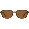 image:imageSOJOS Retro Rectangular Polarized Sunglasses for Women MenVintage Light Weight Square Frame Skinny Rim UV Protection SJ2663Tortoise