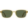 image:imageSOJOS Retro Rectangular Polarized Sunglasses for Women MenVintage Light Weight Square Frame Skinny Rim UV Protection SJ2663Yellow