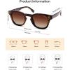 image:imageSOJOS Retro Vintage Polarized Sunglasses Womens Mens 70s 80s Square Panto Style UV400 Shades SJ2662Brown TortoiseGradient Brown