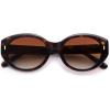 image:imageSOJOS Trendy Oval Polarized Sunglasses for Women Classic Round Retro UV Protection Shade SJ2675Tortoise Frame Brown Lens
