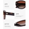 image:imageSOJOS Trendy Oval Polarized Sunglasses for Women Classic Round Retro UV Protection Shade SJ2675Tortoise Frame Brown Lens