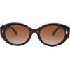 image:imageSOJOS Trendy Oval Polarized Sunglasses for Women Classic Round Retro UV Protection Shade SJ2675Tortoise Frame Brown Lens