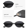 image:imageSOJOS Trendy Oval Round Polarized Sunglasses for Women Men Retro Chic Circle Shades SJ1255BlackGrey