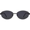 image:imageSOJOS Trendy Oval Round Polarized Sunglasses for Women Men Retro Chic Circle Shades SJ1255BlackGrey