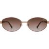 image:imageSOJOS Trendy Oval Round Polarized Sunglasses for Women Men Retro Chic Circle Shades SJ1255BrownGradient Brown