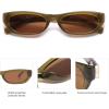 image:imageSOJOS Trendy Small Rectangle Polarized Sunglasses for Women Men Retro Y2K Narrow Thin Skinny Sunnies SJ2363Olive GreenBrown