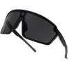 image:imageSOJOS Cycling Sport Glasses for Women Man UV400 Protection Wrap Around Lightweight TR90 Frame Sunglasses SJ2353BlackGrey