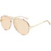 image:imageSOJOS Retro Oversized 70s 90s Aviator Sunglasses for Women Men Trendy Vintage Square Sun Glasses SJ2693Crystal Light Brown Frame Light Brown Lens