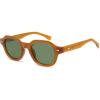 image:imageSOJOS Retro Polygon Round Polarized Sunglasses for Men WomenVintage Italian Acetetace Frame Hand Made Style SJ2667Brown