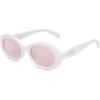 White/Pink Mirrored