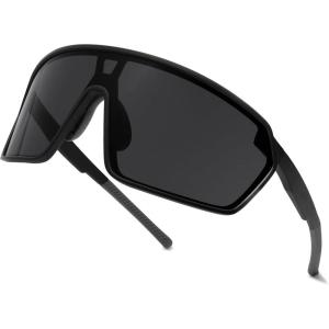 image:imageSOJOS Cycling Sport Glasses for Women Man UV400 Protection Wrap Around Lightweight TR90 Frame Sunglasses SJ2353BlackGrey