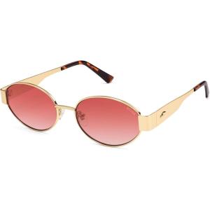 image:imageSOJOS Retro Oval Sunglasses for Women Trendy Classic Shades UV400 Protection SJ1256Shiny GoldGradient Pink