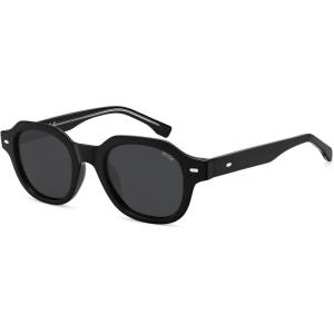image:imageSOJOS Retro Polygon Round Polarized Sunglasses for Men WomenVintage Italian Acetetace Frame Hand Made Style SJ2667Black