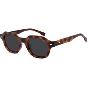 image:imageSOJOS Retro Polygon Round Polarized Sunglasses for Men WomenVintage Italian Acetetace Frame Hand Made Style SJ2667Demi