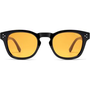 image:imageSOJOS Retro Vintage Polarized Sunglasses Womens Mens 70s 80s Square Panto Style UV400 Shades SJ2662BlackYellow Tint