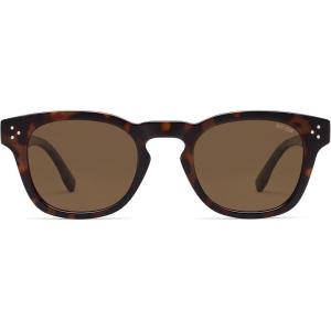 image:imageSOJOS Retro Vintage Polarized Sunglasses Womens Mens 70s 80s Square Panto Style UV400 Shades SJ2662Dark TortoiseBrown