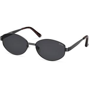 image:imageSOJOS Trendy Oval Round Polarized Sunglasses for Women Men Retro Chic Circle Shades SJ1255BlackGrey