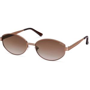 image:imageSOJOS Trendy Oval Round Polarized Sunglasses for Women Men Retro Chic Circle Shades SJ1255BrownGradient Brown