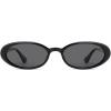 image:imageSOJOS Polarized Oval Sunglasses for Women Chic 90s Vintage UV400 Lightweight Retro Frame Sunnies SJ2676BlackGrey
