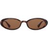 image:imageSOJOS Polarized Oval Sunglasses for Women Chic 90s Vintage UV400 Lightweight Retro Frame Sunnies SJ2676Brown TortoiseBrown