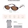 image:imageSOJOS Polarized Oval Sunglasses for Women Chic 90s Vintage UV400 Lightweight Retro Frame Sunnies SJ2676Brown TortoiseBrown