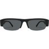 image:imageSOJOS Retro Rectangle Sunglasses for Women Trendy Y2K Chic 90s Shades Lightweight Sunnies SJ2671Black Frame Grey Lens