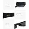image:imageSOJOS Retro Rectangle Sunglasses for Women Trendy Y2K Chic 90s Shades Lightweight Sunnies SJ2671Black Frame Grey Lens