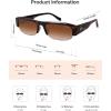image:imageSOJOS Retro Rectangle Sunglasses for Women Trendy Y2K Chic 90s Shades Lightweight Sunnies SJ2671Brown Frame Brown Lens