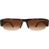 image:imageSOJOS Retro Rectangle Sunglasses for Women Trendy Y2K Chic 90s Shades Lightweight Sunnies SJ2671Brown Frame Brown Lens