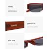 image:imageSOJOS Retro Rectangle Sunglasses for Women Trendy Y2K Chic 90s Shades Lightweight Sunnies SJ2671Brown Tortoise Frame Brown Grading Lens