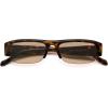 image:imageSOJOS Retro Rectangle Sunglasses for Women Trendy Y2K Chic 90s Shades Lightweight Sunnies SJ2671Green Frame Grey Grading Lens