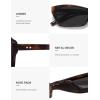 image:imageSOJOS Trendy Cat Eye Polarized Sunglasses for Women Men Retro 90s Y2K Small Thin Rectangle Sunnies SJ2670Dark TortoiseGrey
