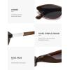 image:imageSOJOS Trendy Oval Sunglasses for Women MenFashion Petite Cat Eye Shades Thin Light Weight Rim UV400 Protected SJ2689Brown