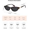 image:imageSOJOS Trendy Oval Sunglasses for Women MenFashion Petite Cat Eye Shades Thin Light Weight Rim UV400 Protected SJ2689Demi