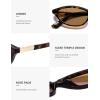 image:imageSOJOS Trendy Oval Sunglasses for Women MenFashion Petite Cat Eye Shades Thin Light Weight Rim UV400 Protected SJ2689Tortoise