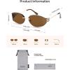 image:imageSOJOS Trendy Oval Sunglasses for WomenFashion Rimless Metal Sun Glasses Y2K Style UV400 Protected SJ1271Brown