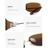image:imageSOJOS Trendy Oval Sunglasses for WomenFashion Rimless Metal Sun Glasses Y2K Style UV400 Protected SJ1271Brown