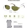 image:imageSOJOS Trendy Oval Sunglasses for WomenFashion Rimless Metal Sun Glasses Y2K Style UV400 Protected SJ1271Green