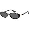 image:imageSOJOS Polarized Oval Sunglasses for Women Chic 90s Vintage UV400 Lightweight Retro Frame Sunnies SJ2676BlackGrey