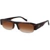 image:imageSOJOS Retro Rectangle Sunglasses for Women Trendy Y2K Chic 90s Shades Lightweight Sunnies SJ2671Brown Frame Brown Lens