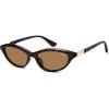 image:imageSOJOS Trendy Oval Sunglasses for Women MenFashion Petite Cat Eye Shades Thin Light Weight Rim UV400 Protected SJ2689Tortoise