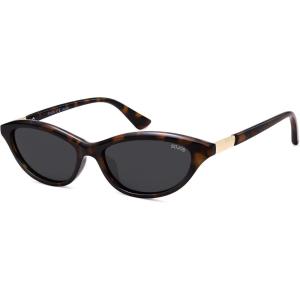 image:imageSOJOS Trendy Oval Sunglasses for Women MenFashion Petite Cat Eye Shades Thin Light Weight Rim UV400 Protected SJ2689Demi