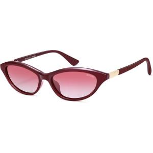 image:imageSOJOS Trendy Oval Sunglasses for Women MenFashion Petite Cat Eye Shades Thin Light Weight Rim UV400 Protected SJ2689Red