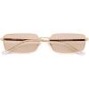 image:imageSOJOS Rectangle Polarized Sunglasses for Women men Wide Flat Lenses UV400 Protection Vintage ShadesGoldLight Brown
