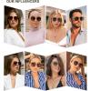 image:imageSOJOS Retro Aviator Square Polarized Sunglasses For Women MenVintage Womens Sun Glasses Shades UV400 SJ2180BlackBrown Grading