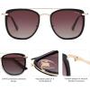 image:imageSOJOS Retro Aviator Square Polarized Sunglasses For Women MenVintage Womens Sun Glasses Shades UV400 SJ2180BlackBrown Grading